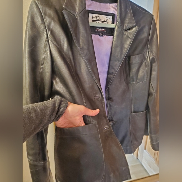Pelle Studio Wilsons Black Leather Jacket - Picture 3 of 16